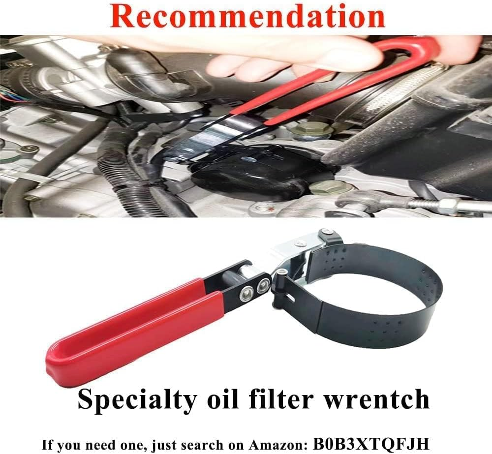 Chikia Hisun Axis Oil Filter Replacement for Hisun UTV ATV 400 500 700 250 450 550 750 Sector Vector Coleman,Massimo,Bennche,Cub Cadet 503-01156,BMS Ranch Pony Stallion 500 600 image number 1