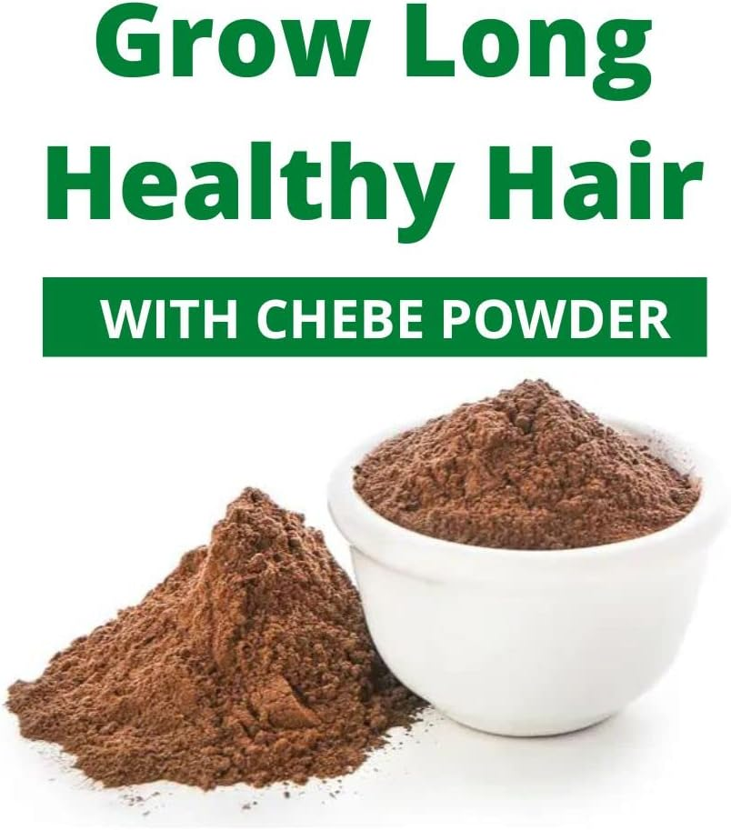 Main Chebe Powder for Hair Growth and Strength, Dye-Free Organic Ingredients of African Chad for Long Hair, Men & Women (100G) image number 2