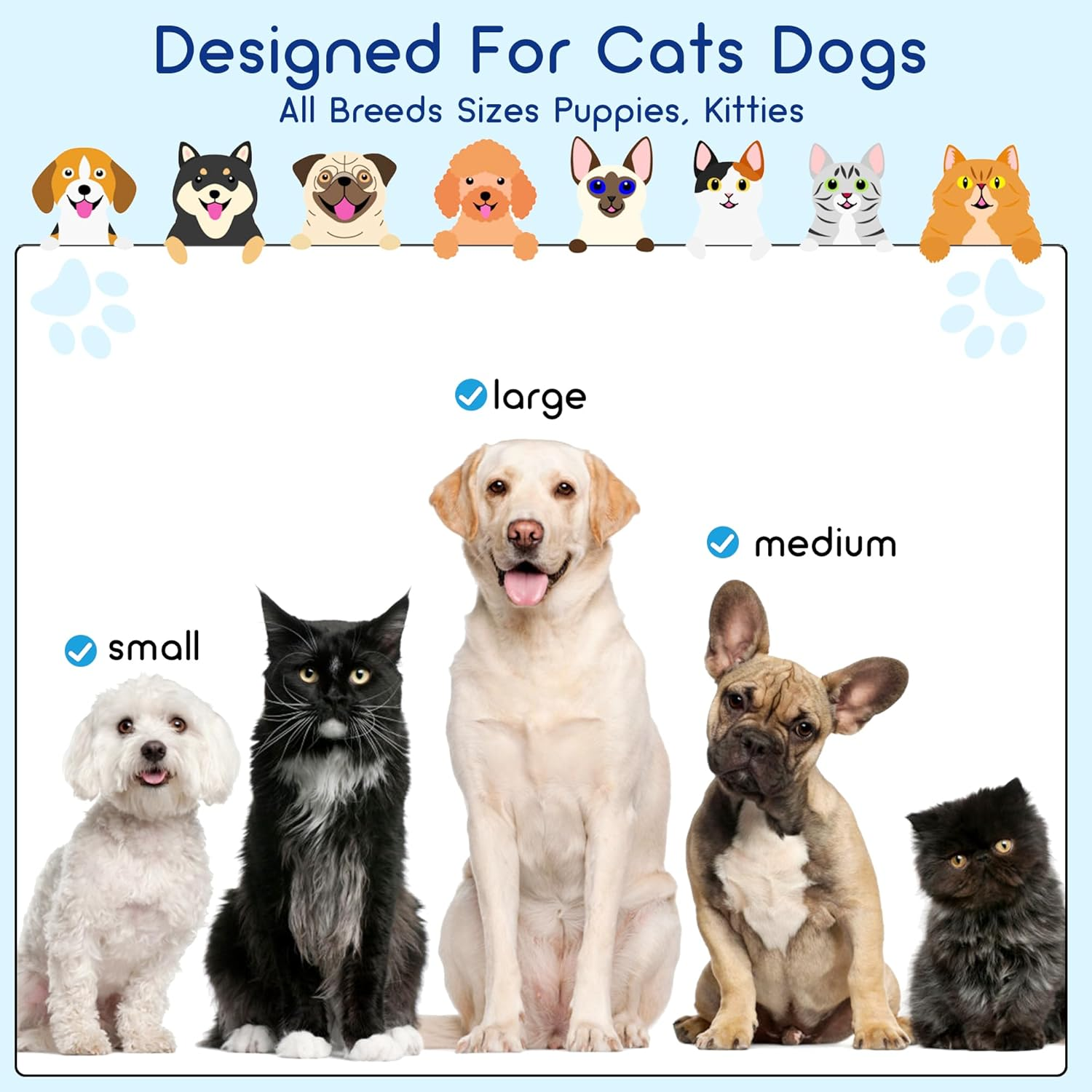 Silicone Toothbrush for Pets, Pack of 6, Dog Toothbrush, Reusable Pet Finger Toothbrush, Long Handle, Cat Dog Toothbrush for Small Dogs, Cats, Dental Care, 10 X 2.5 Cm image number 3