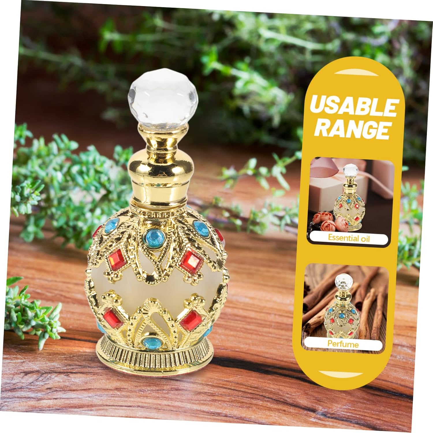 KOMBIUDA Refillable Glass Perfume Bottle Portable Fragrance Container for Travel Elegant and Leakproof Design for Essential Oils and Personal Use - Multi image number 2