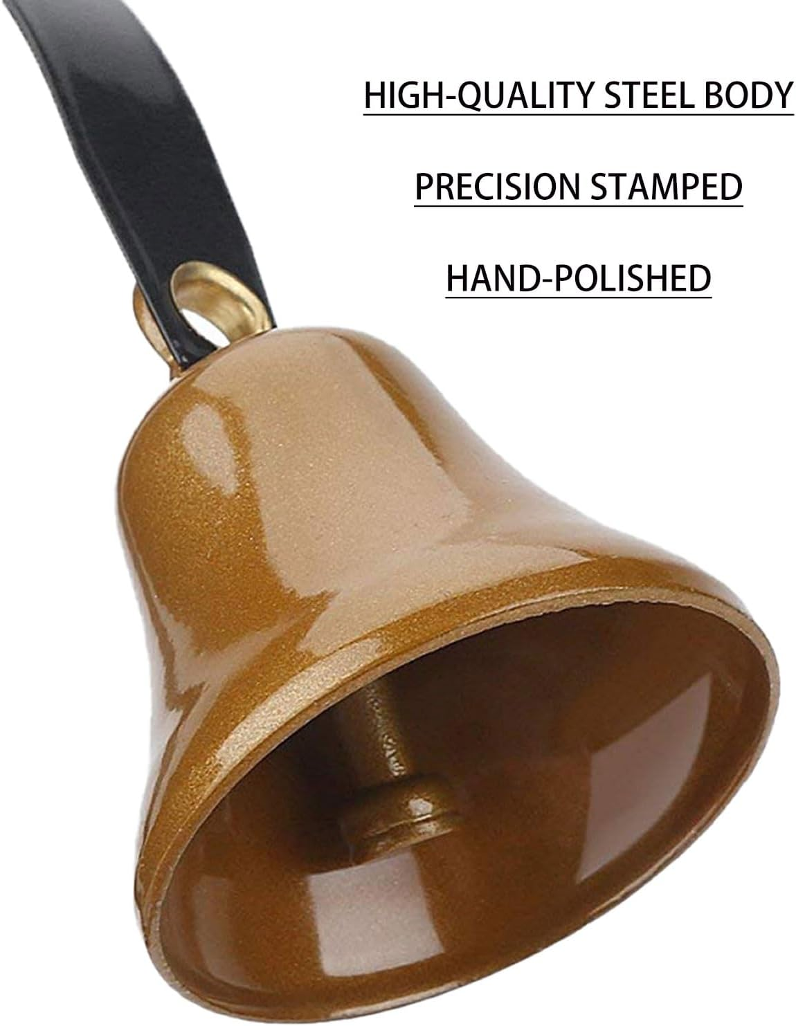 Goldtiger Dog Doorbell,Fixed Metal Dog Doorbell,Dog Bell for Door Potty Training,Bell for Dogs to Ring to Go Outside,Manual Assemble Wall Mounted Dog Door Bell (White) image number 6