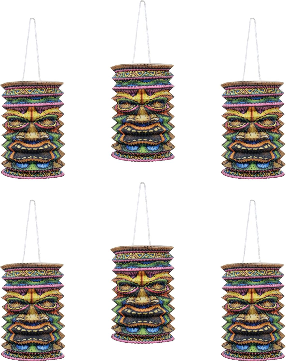 Tiki Paper Lanterns Pack of 2 image number 4