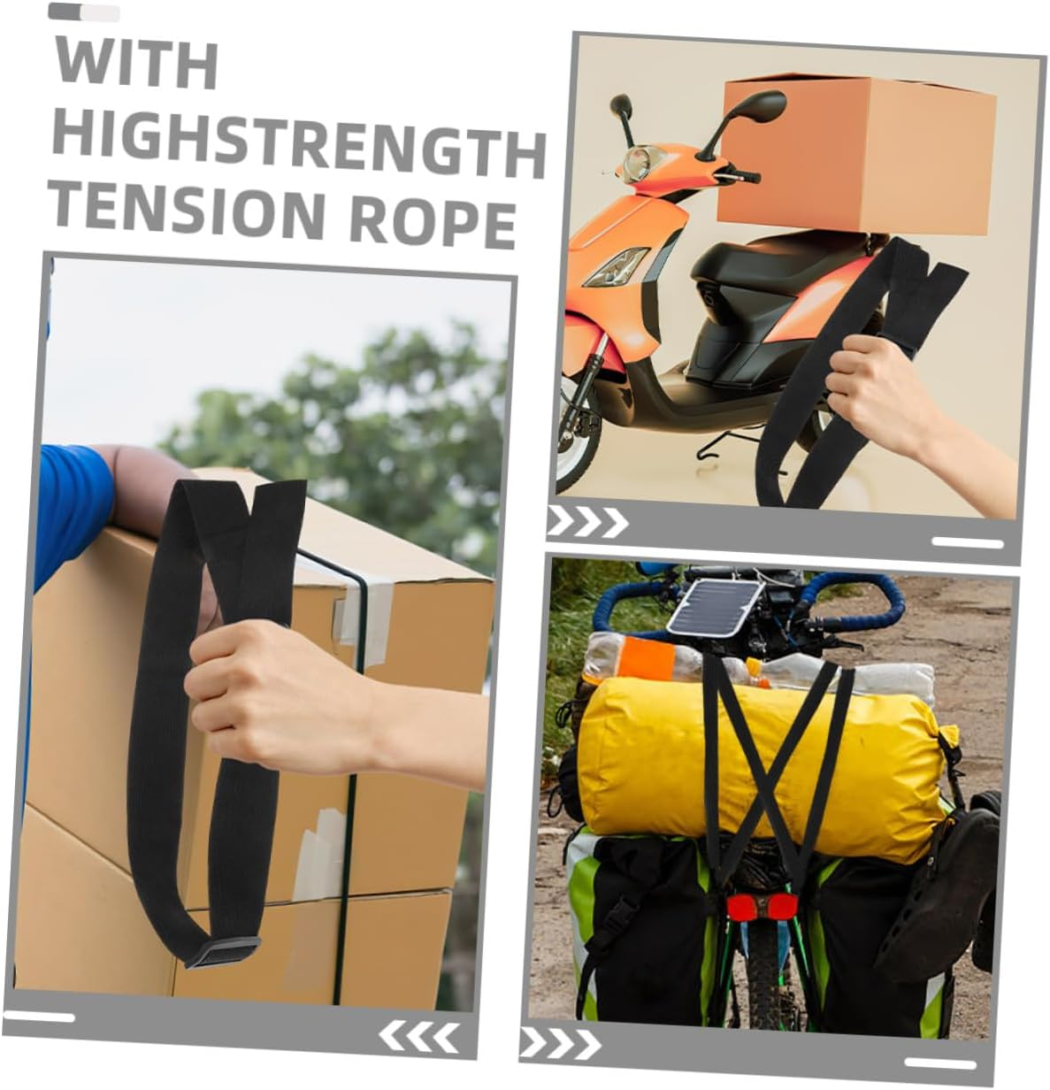 GRIRIW 2Pcs Adjustable Utility Luggage Strap with Buckle Portable Travel Belt Extender for Suitcases Backpacks Waist Bags Extra for Secure Bundling and Flexible Fit image number 3