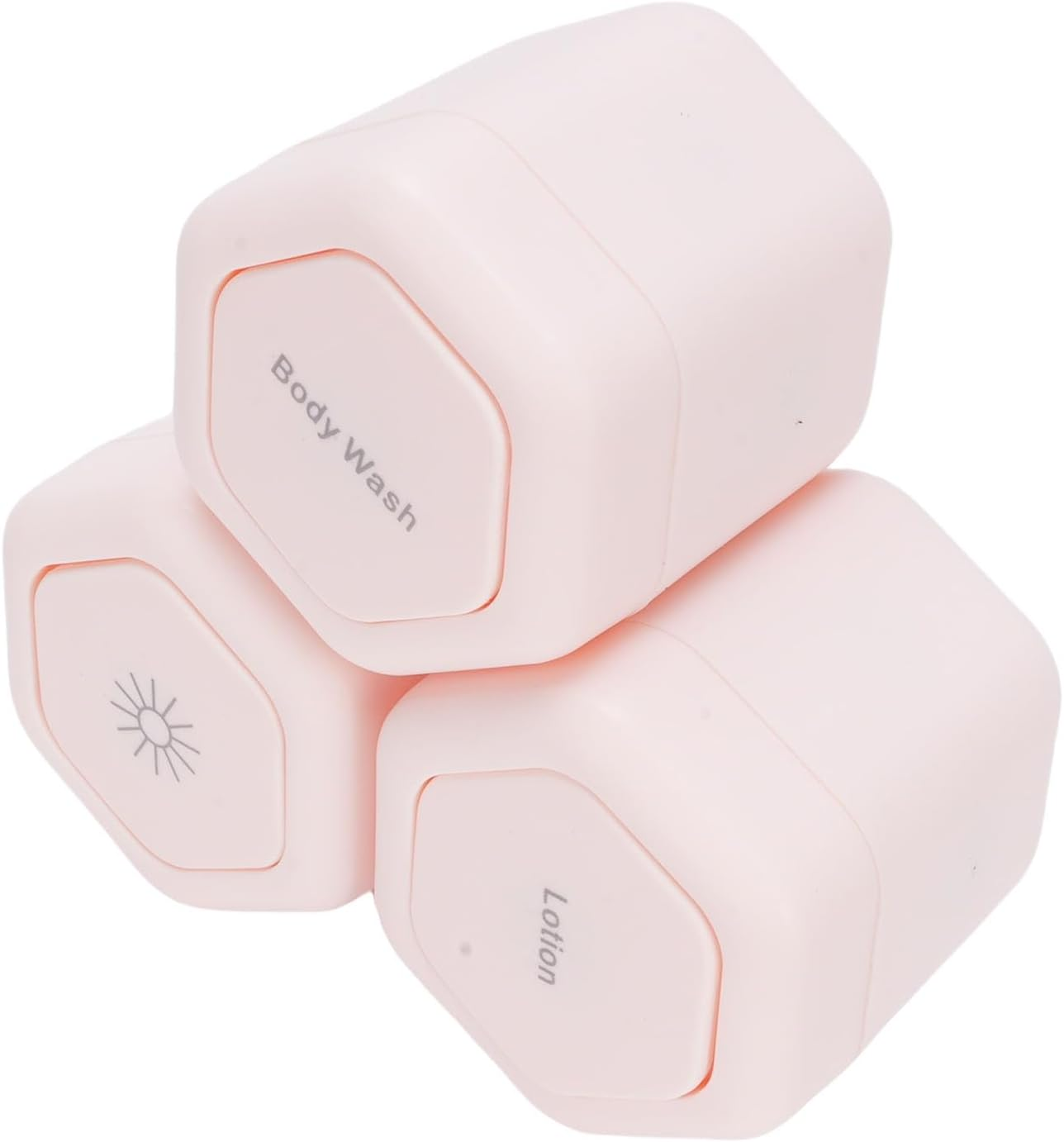 Oreilet 3Pcs New Travel Containers, Roseate Reusable Leak Proof Body Care Capsule Magnetic Containers with Wide Mouth & Lids, Portable Magnetic Travel Jars for Body Wash Lotion image number 4