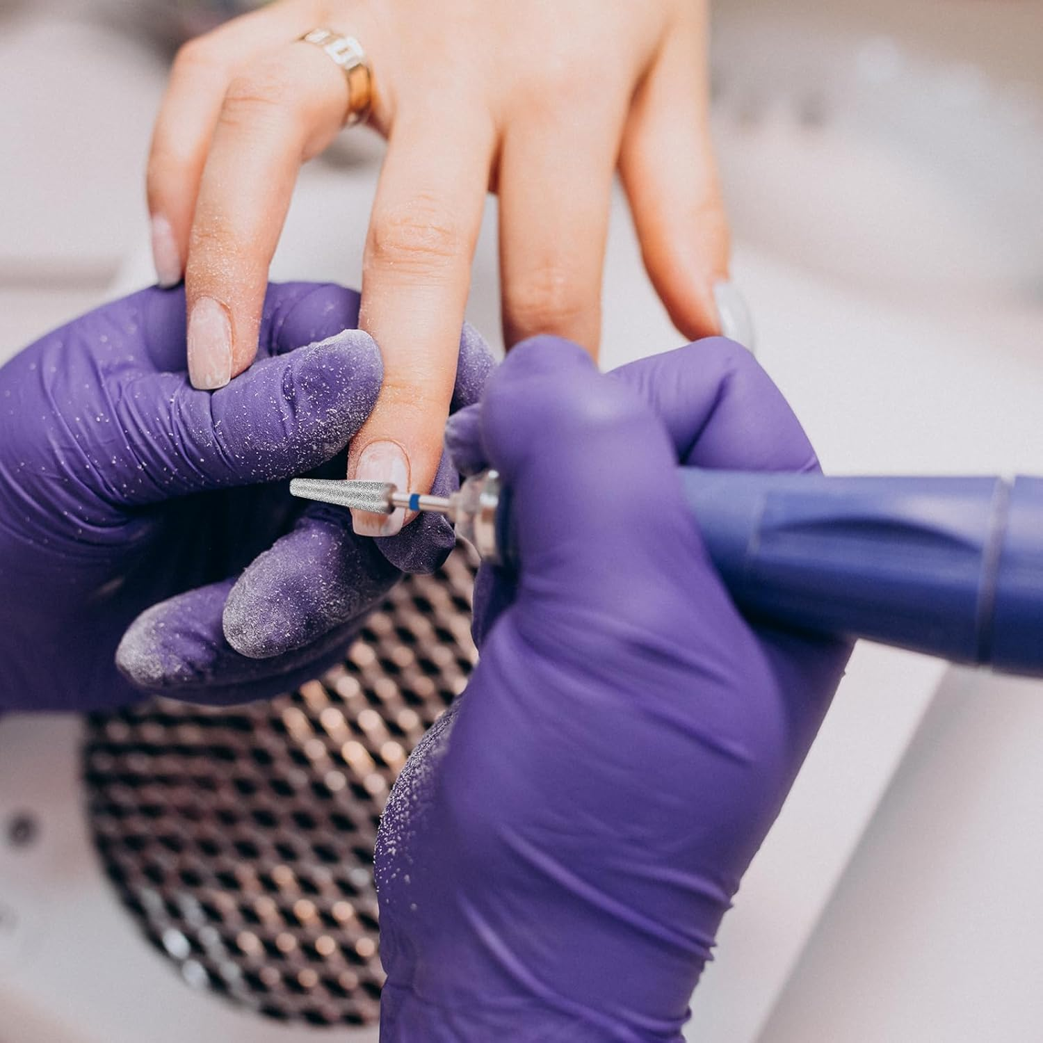 Yuxianlb 3 Pcs Diamond Nail Drill Bits Cuticle Drill Bits Ball Shape Cuticle Nail Trimmer Bit Flame Bit All in One Nail Prep Kit for Manicure Salon Cuticle Remove for under Nail Dead Skin Cleaning image number 4