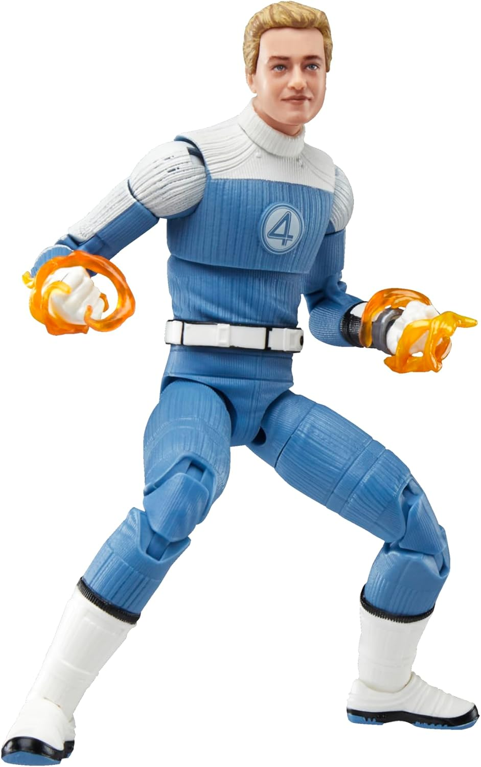 Marvel Legends Series Johnny Storm, the Fantastic Four: First Steps Movie Collectible 6 Inch Action Figure Toy image number 2