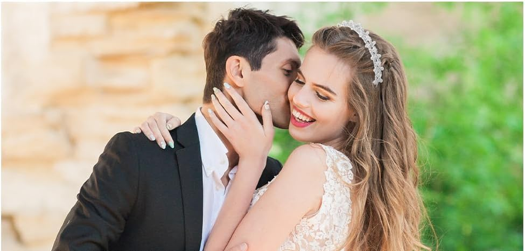 2 Pieces Rhinestone Bridal Crystal Women'S Headband Wedding Flower Girl Pearl Diamond Slim Thin Silver Flower Leaves Crown Hair Band Accessories Headpiece Tiara for Bride Bridesmaids image number 3