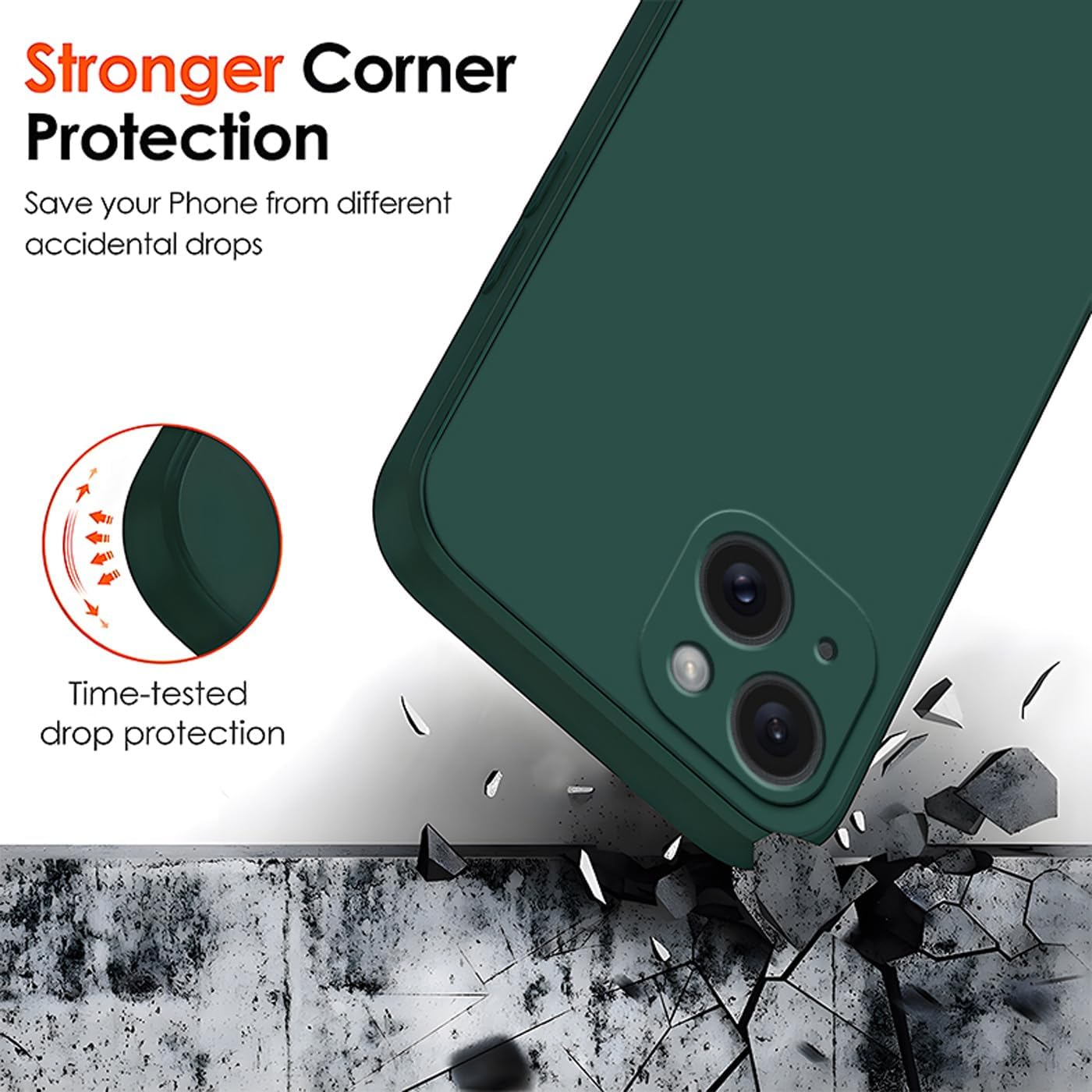 YUXING Silicone Case for Samsung Galaxy A17 5G 4G, Fashion Pattern Cute Mobile Phone Case, Shockproof, Non-Slip, Durable, Ultra Thin Protective Case (Green) image number 3