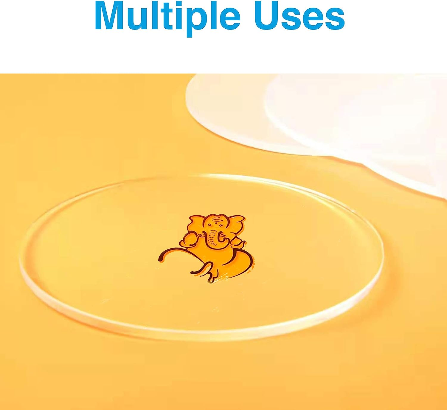 Tongass (50-Pack) 3" Clear Acrylic Circle Blanks for Ornament Plexiglass round Sheet Disc - 1/8" Thick image number 2