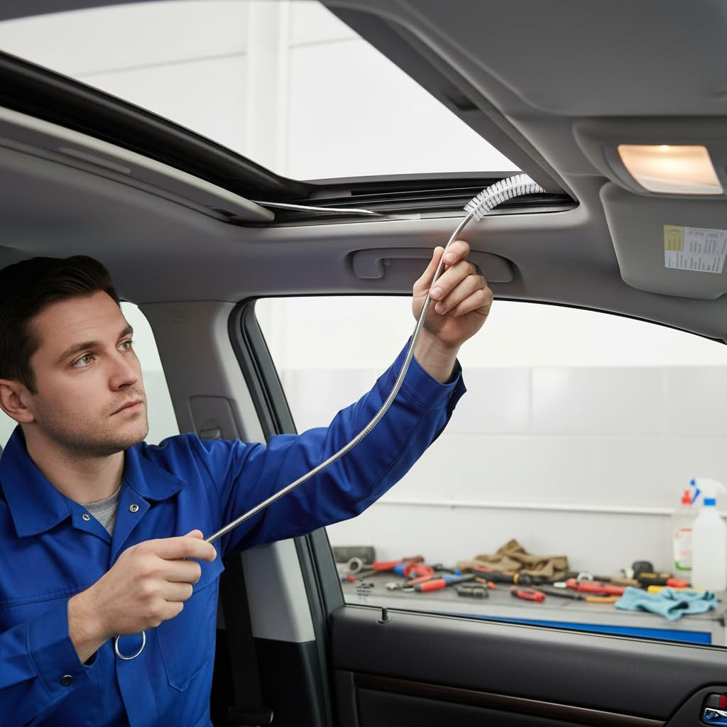 Wire Brush Pipe Cleaner for Car Sunroof, Drain Snake, Brush Cleaner, 60-Inch Length - by Ruibex image number 3