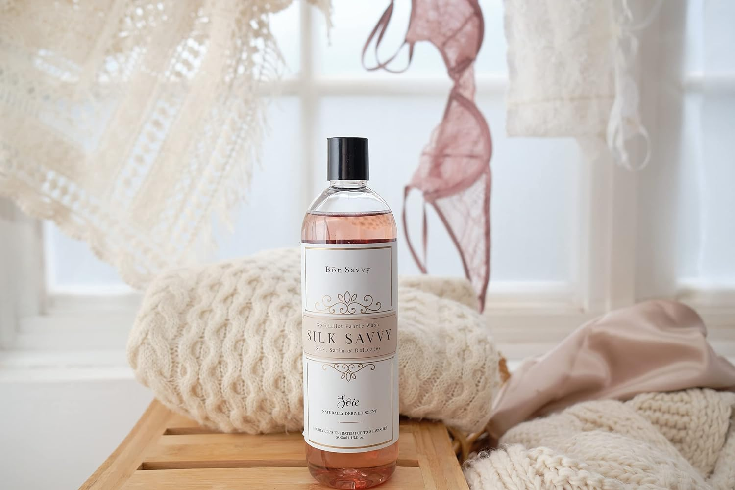 Silk Laundry Detergent, 3X Concentrated Fresh Scent, Perfect for Silk Clothing & Bedding, Made in Australia, 16.9Oz image number 3