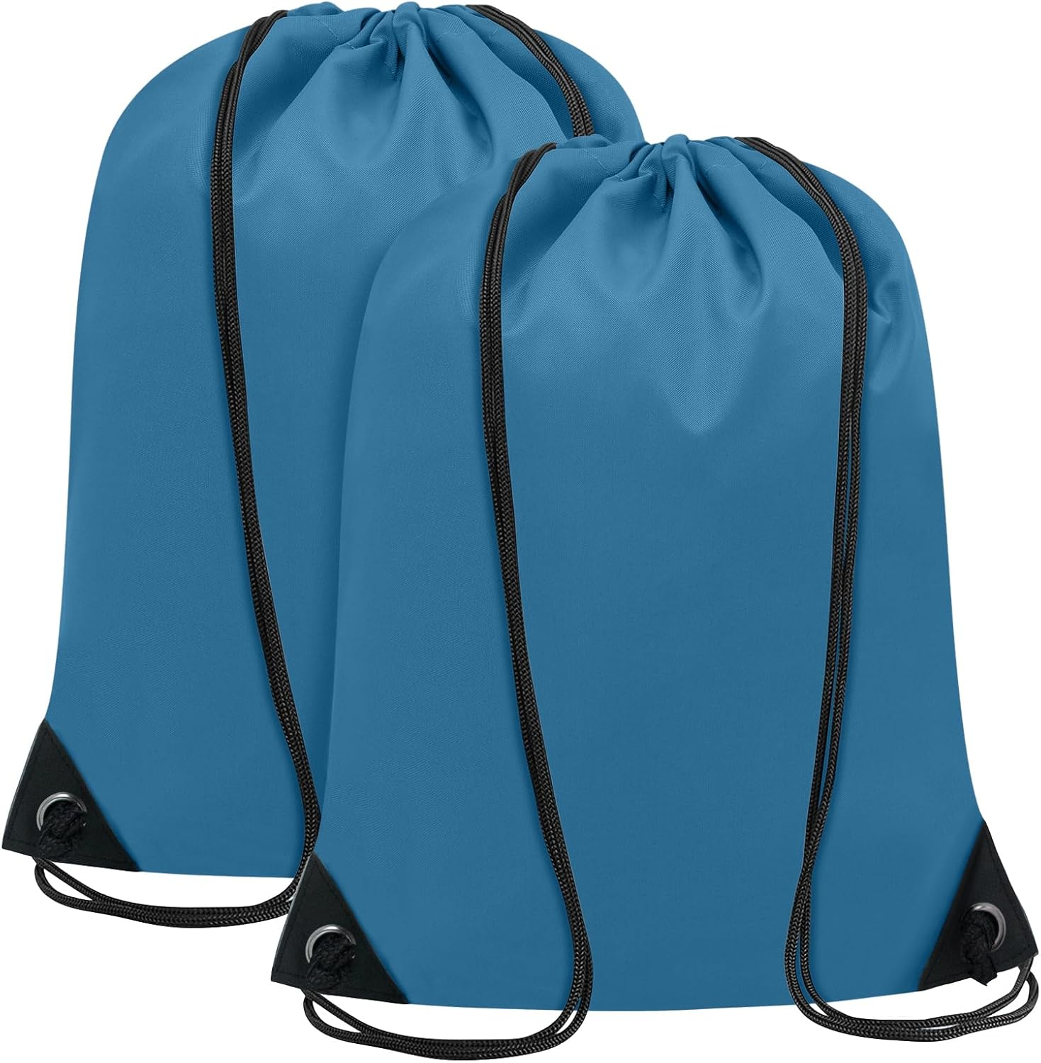 2PCS Drawstring Bags Bulk, String Backpack for Men Women, Cinch Bag Draw String Back Bag for Gym, Sports, Travel