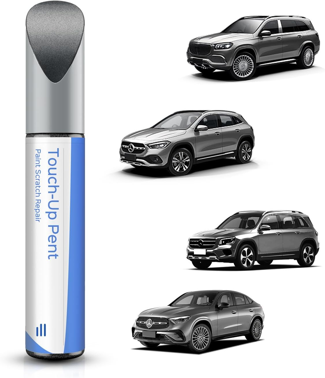 775/9775 Iridium Silver Metallic Touch up Paint Compatible with Mercedes-Benz Exact Match&ndash;Chips and Nicks Touch Up