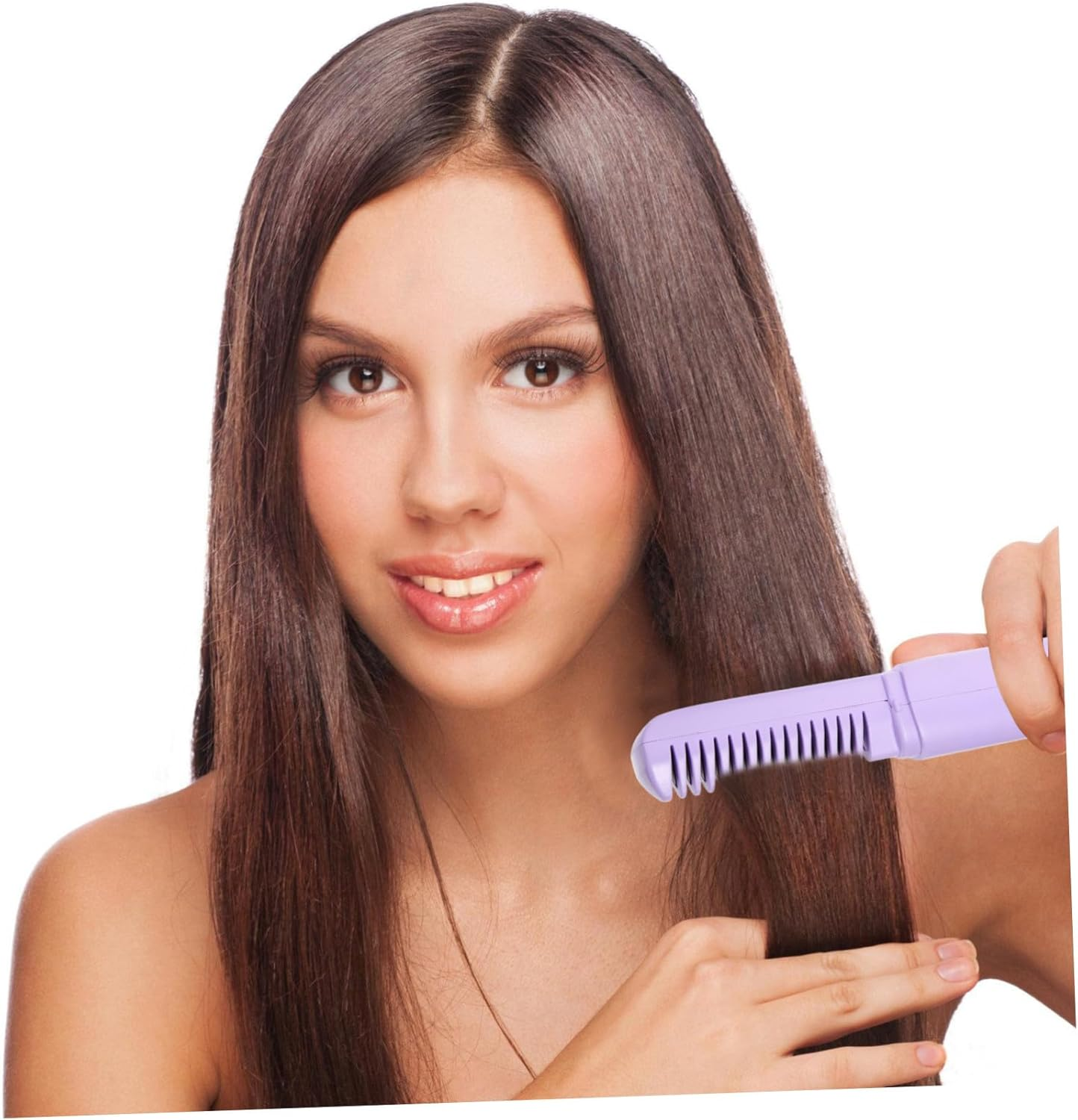 Healvian Charging Direct Hair Comb Brush Hair Straightener Portable Straightener Brush Cordless Straightening Heated Rechargeable Straightening Abs image number 4