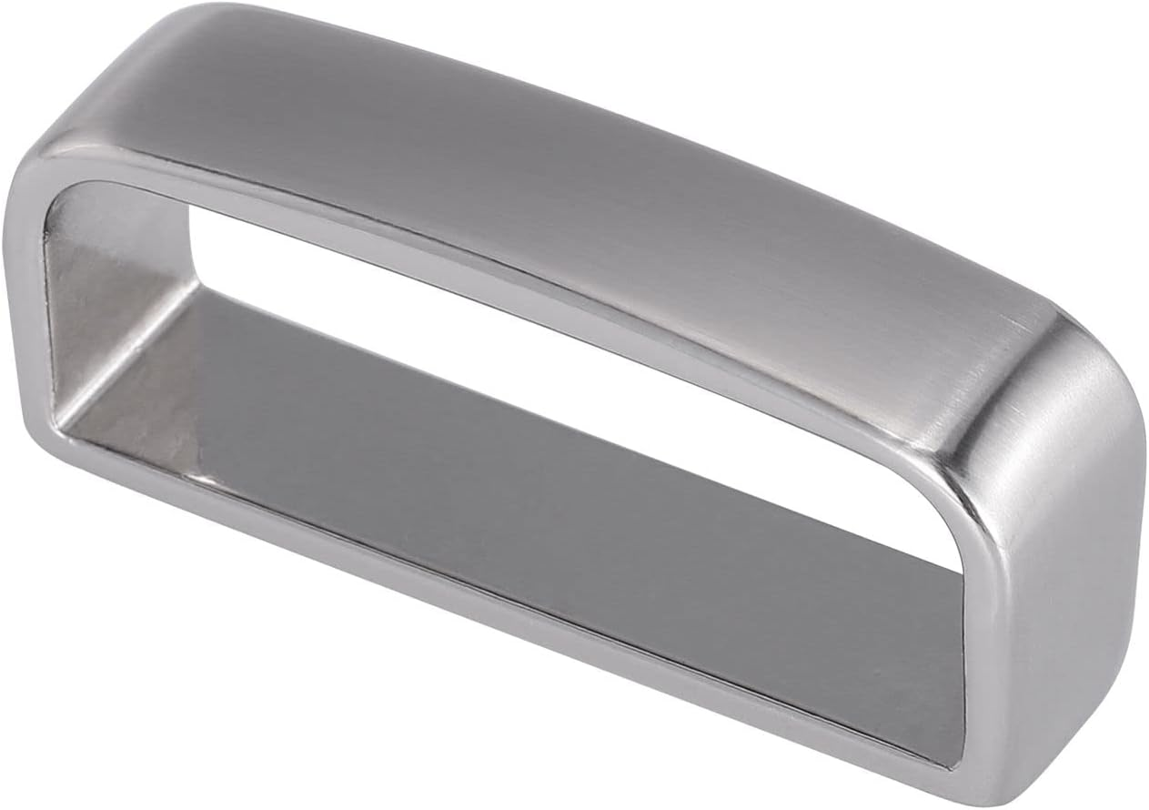 Black Belt Loop Keeper 1 1/2" (38Mm-40Mm) Belt Loop Men'S Belt Buckle Accessories-Gift Box