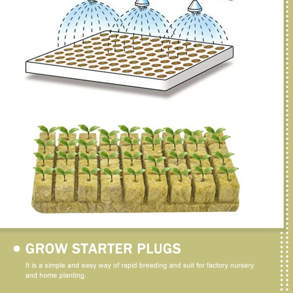 GANAZONO Cubes Plugs Cubes Plugs Cubes Plugs 100Pcs Hydroponic Cubes Garden Cubes Starter Plugs for Soilless Cultivation Hydroponic Hydroponic Cubes Plugs Garden Supplies image number 6