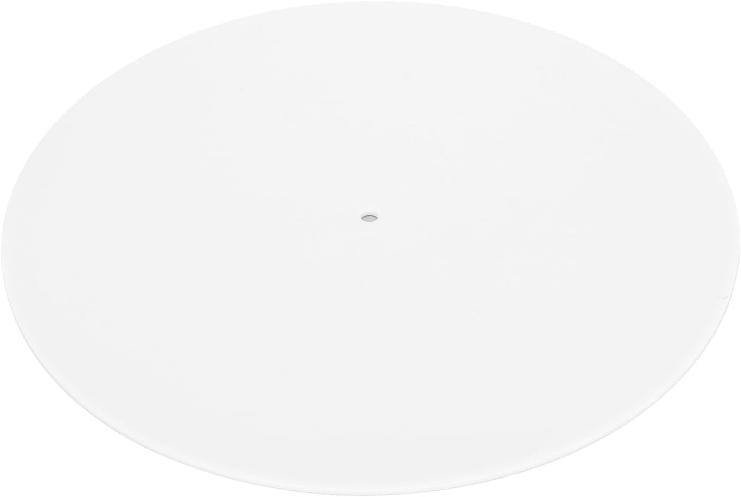 Turntable Mat, 300Mm Turntable Platter Mat Acrylic Record Player Mat, anti Static Record Platter Slipmat for 12 Inch Record Player, Universal Turntable Slip Mat (White)