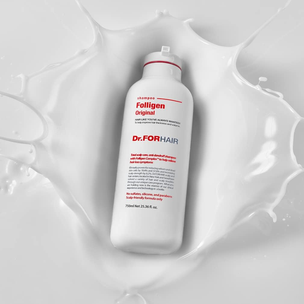 Dr.Forhair Scalp Strengthening Folligen Shampoo 750 Ml/16.91 Fl.Oz. | Hair Strengthening Shampoo with Biotin and Ceramide | No.1 Korean Scalp Care | for Thinning Hair | Hypoallergenic image number 1
