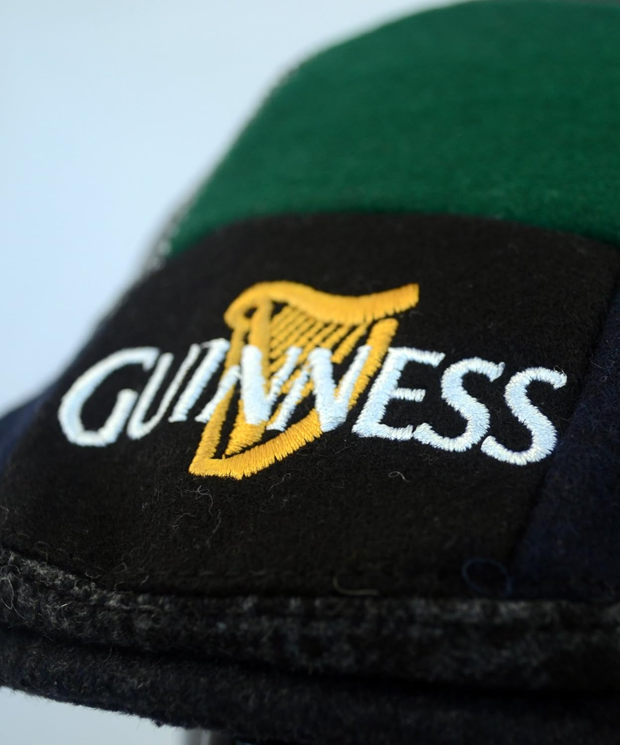 Guinness Official Merchandise Harp Embroidered Flat Cap Men'S Hat image number 2