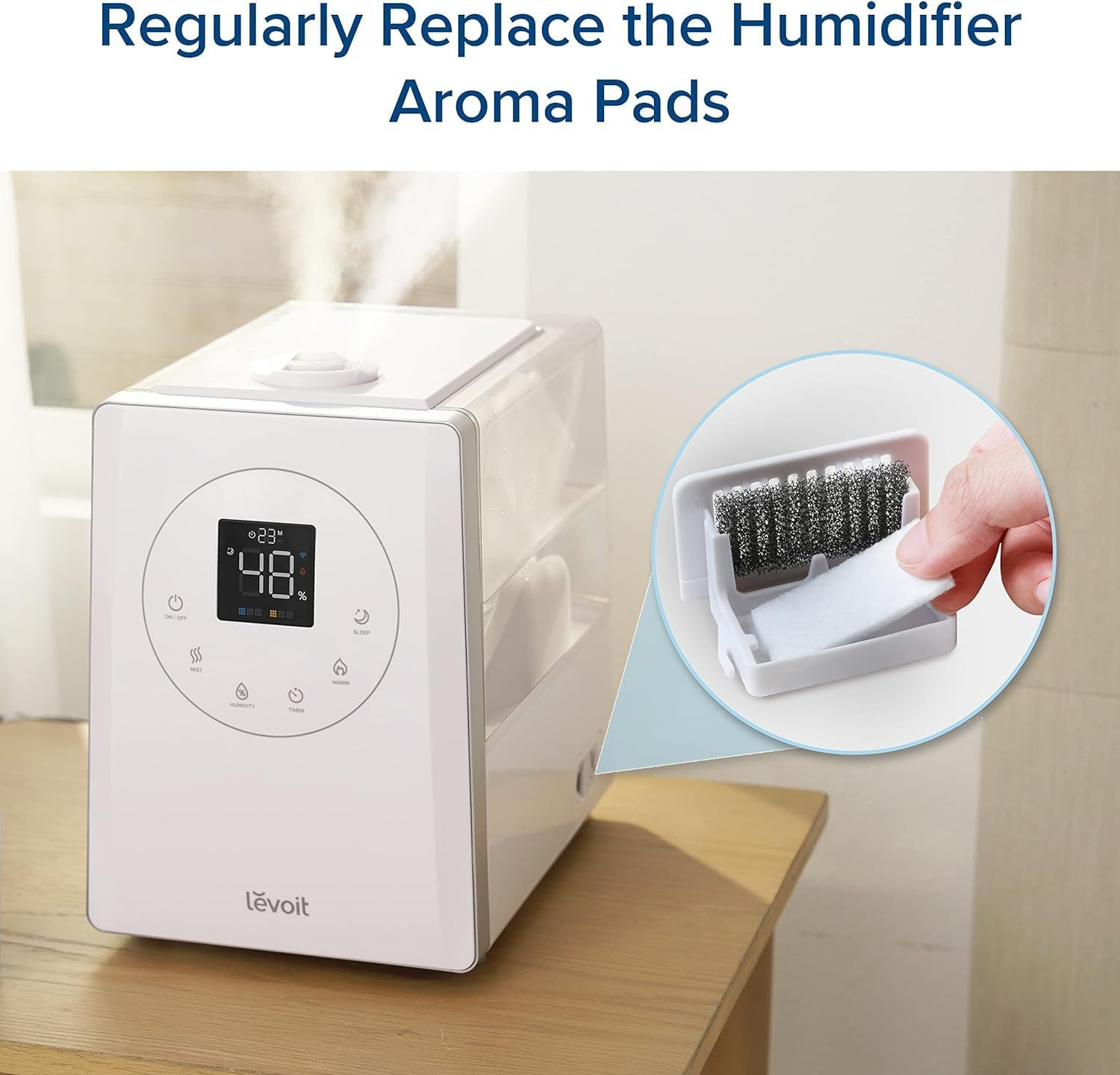 LEVOIT Humidifier Aroma Pads (16 Pack) Perfectly Suit for Classic 300S, LV 600S, LV600HH, Oasismist 450S image number 5