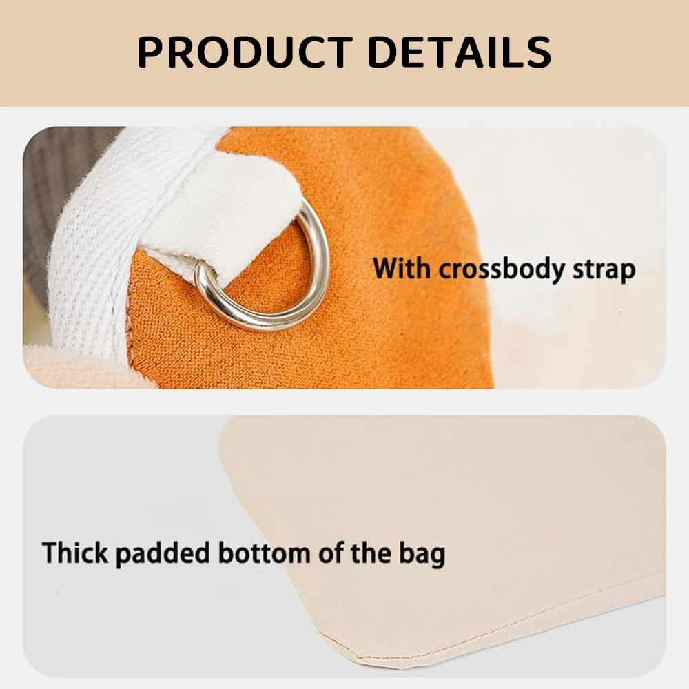 Cartoon Lion Cat Carrier Bag &ndash; Canvas Pet Shoulder Tote for Small Cats, Dogs, or Rabbits, Portable Travel Pet Sling image number 4