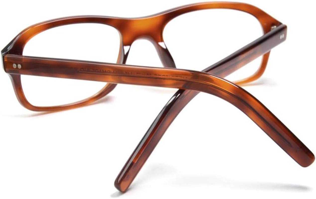 Men Vintage Square Eyeglasses Kingsmen Glasses MPO847DTO Acetate Frames Clear Lens Glasses&hellip;