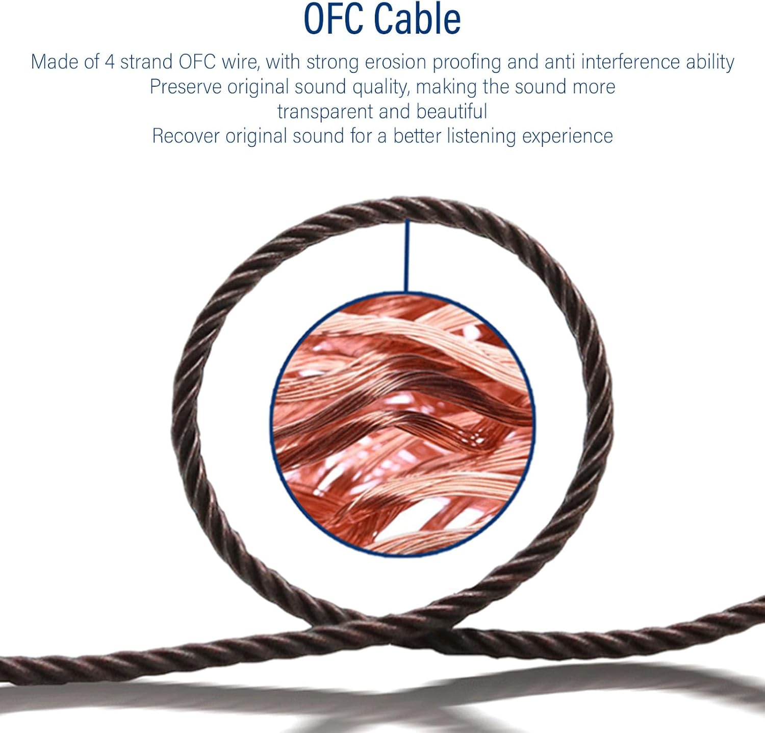 VELATEMOR Wired IEM Earphone, 3.5Mm Gold Plated Plug, Iems for Gaming, Deep Bass Sound Wired Earbuds, Hifi Sound Quality Wired Earbuds, for Phone Tablet Laptop PC Amplifier image number 6