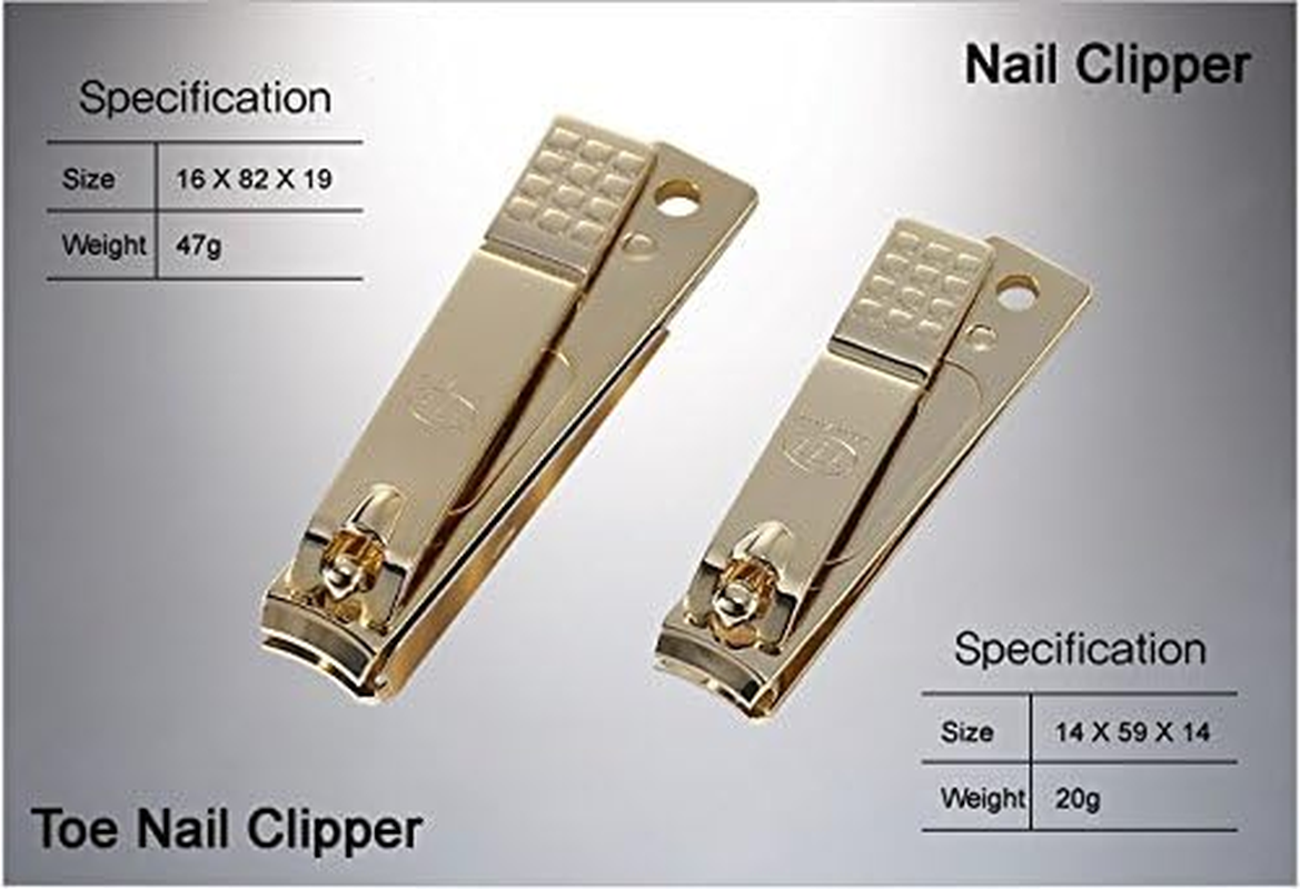 World No. 1, Three Seven 777 Travel Manicure Pedicure Grooming Kit Set (Total 11 PC, Model: Ts-810G),Personal Nail Care, Stainless Steel- Made in Korea, since 1975 - Colorless image number 3