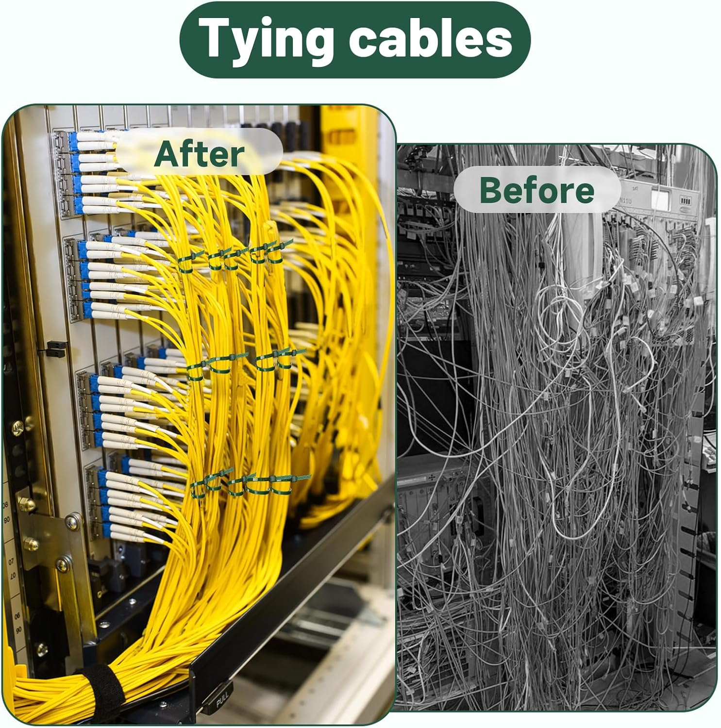 KINGLAKE GARDEN Green Zip Ties 4 Inch 3MM 100 Pack Green Nylon Tie,Premium Plastic Wire Ties for Indoor and Outdoor image number 4