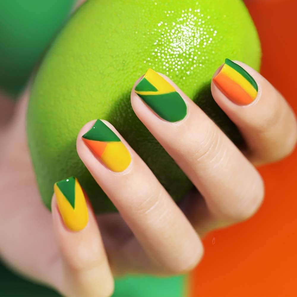 Vishine 6Pcs Soak off LED UV Gel Nail Polish Varnish Nail Art Starter Kit Beauty Manicure Turquoise Green Collection Set 8Ml image number 2