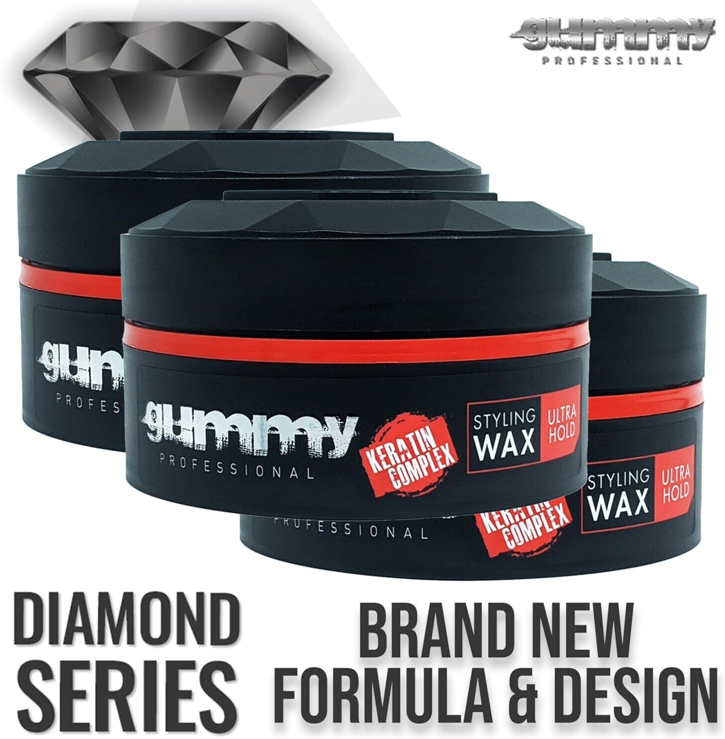 Gummy Professional Grooming Box Styling Wax Ultra Hold 150 Ml (X4) image number 4