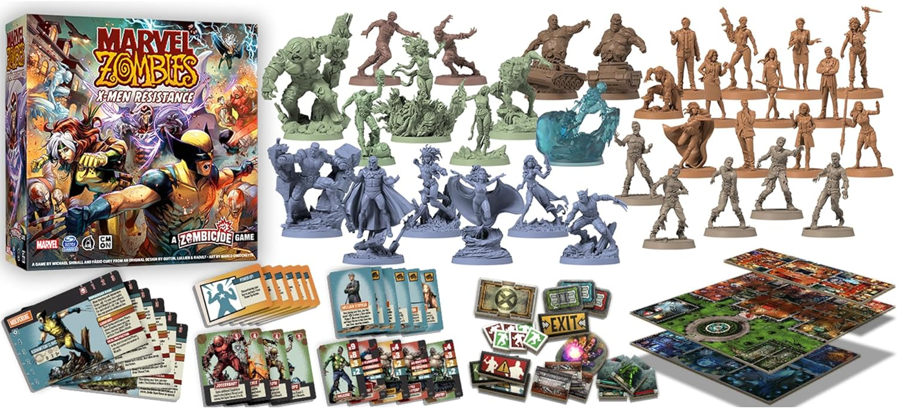 Asmodee CMON Marvel Zombies X-Men Resistance | a Zombicide Game | Board Game | Minitures image number 4