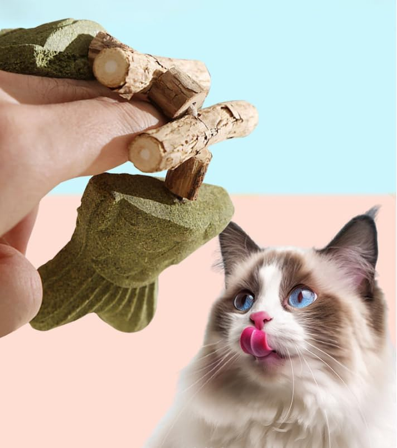 JCBCKJ 3-Pack Creative Cat Chew Toy, Cat Fish Toy Mu Tianliao and Gall Fruit Blend, Catnip for Stress Relief, Appetite Boost, Teeth Cleaning of Interactive Cat Toy image number 6