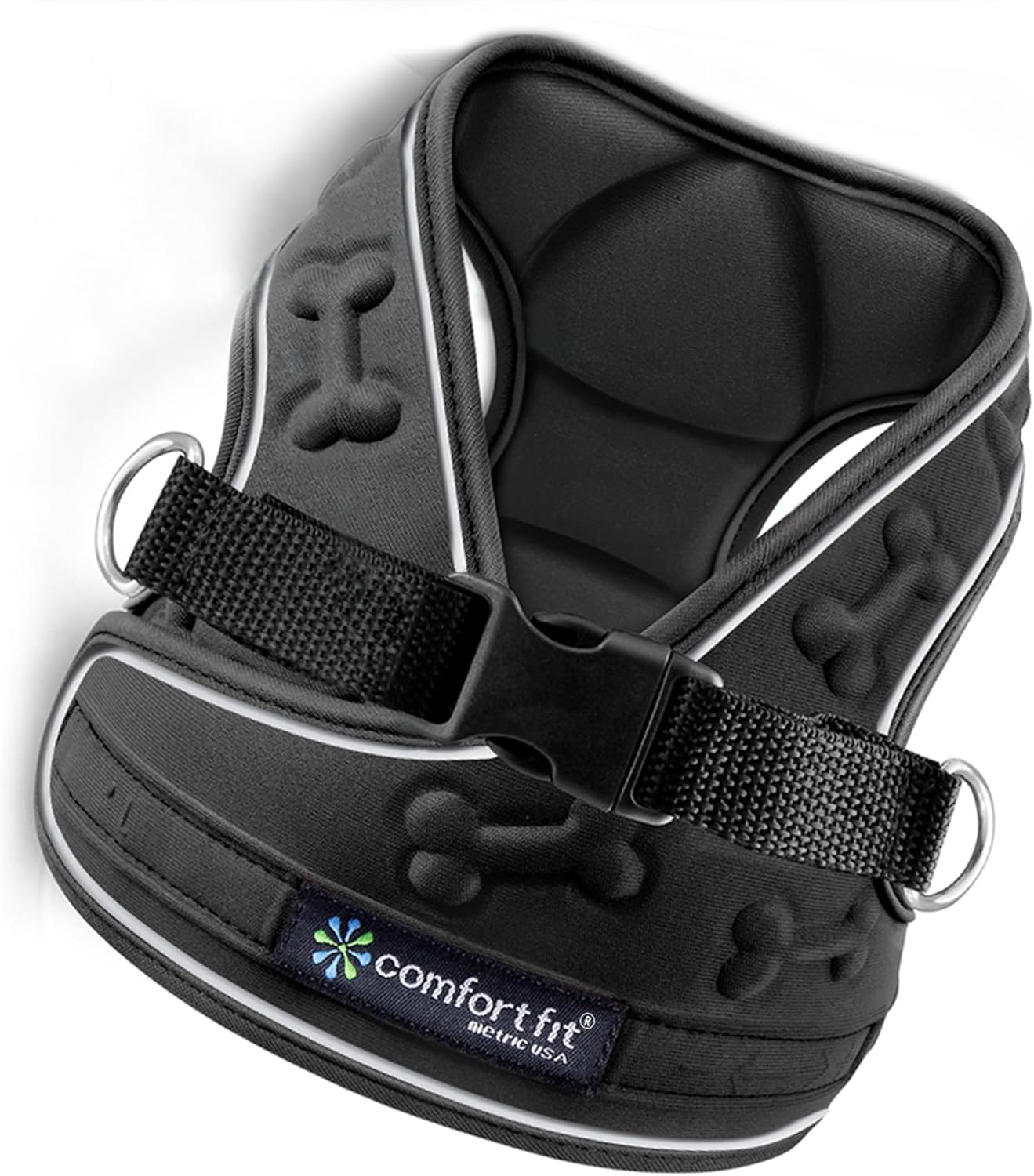 Metric USA Comfort Fit Cold Weather Dog Harness - Adjustable, Reflective, Secure, Small Size, Red Color