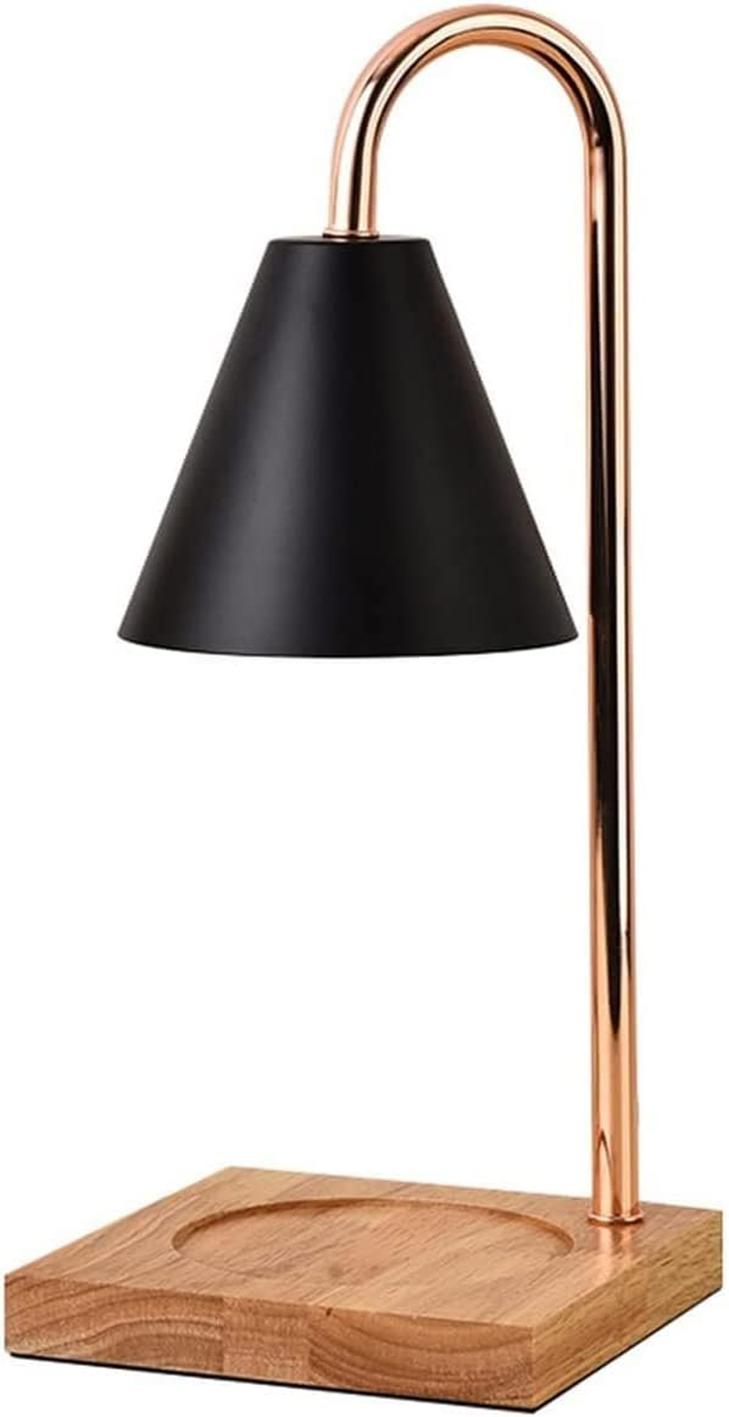 Candle Warmer Lamp, Compatible with Large Jar Candle, White Marble, Dimmable Candle Lamp Style Melter for Scented Candle, Wax Melt, Bedroom Sleep Aid Lamp for Home Decor (Black)