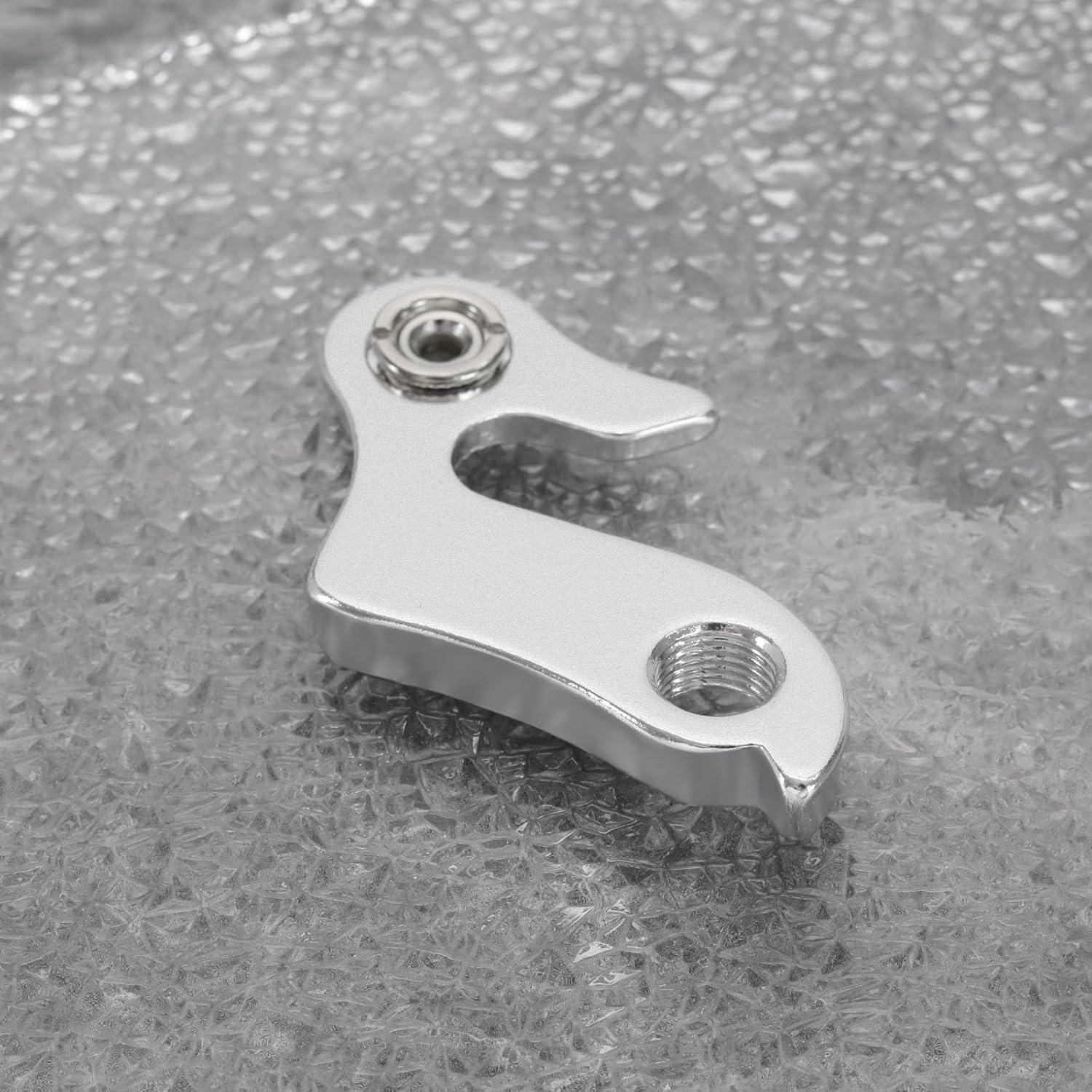 Emagtech Mech Derailleur Hanger Derailleur Hook Bicycle Tail Hook Rear Derailleur Hook Aluminum Alloy with 2 Screws Compatible with Baracuda Compatible with Bianchi image number 4