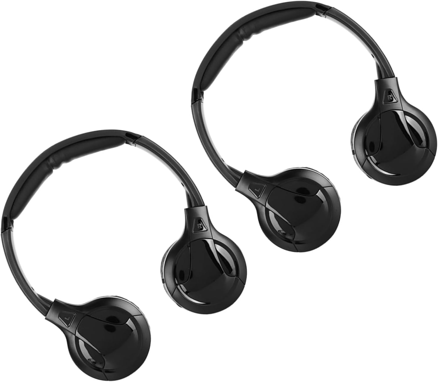 Foldable Cordless Infrared Earphone for Car Headrest DVD, Auto off Function, Portable Design for Travel, Ideal for Parents and Kids Entertainment image number 4