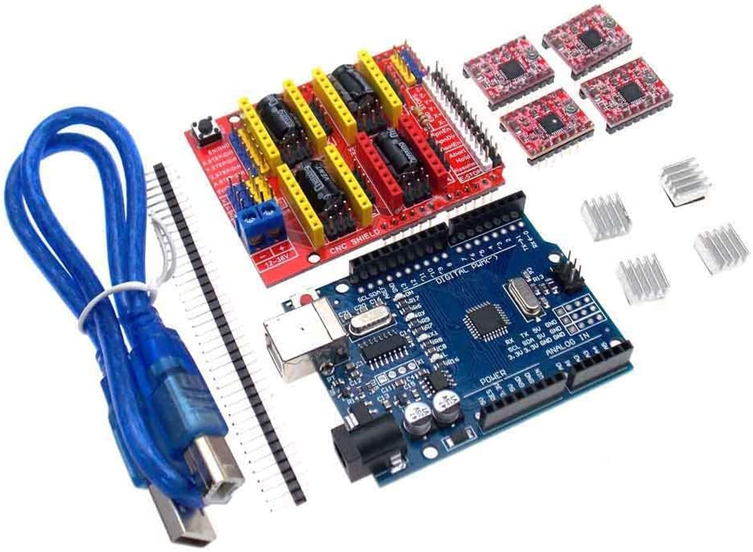 DIY KIT CNC Shield Expansion Board A4988 Stepper Motor with Heat Sink image number 1