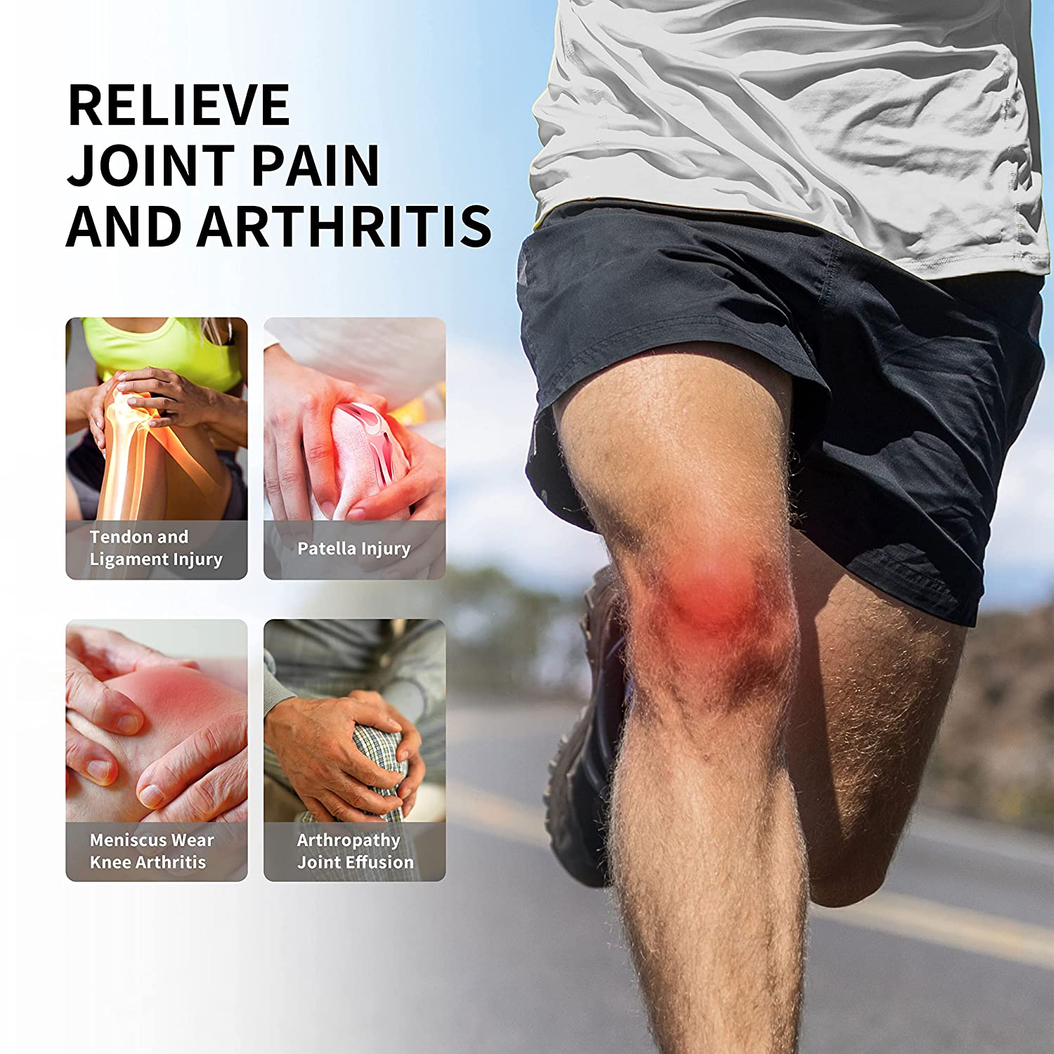 PROIRON Knee Brace, 2 Pack Knee Compression Sleeve Knee Support V-Shape (Pressurized Leg) for Meniscus Tear, Running, Weightlifting, Workout, ACL, Arthritis, Joint Pain Relief - XL image number 5