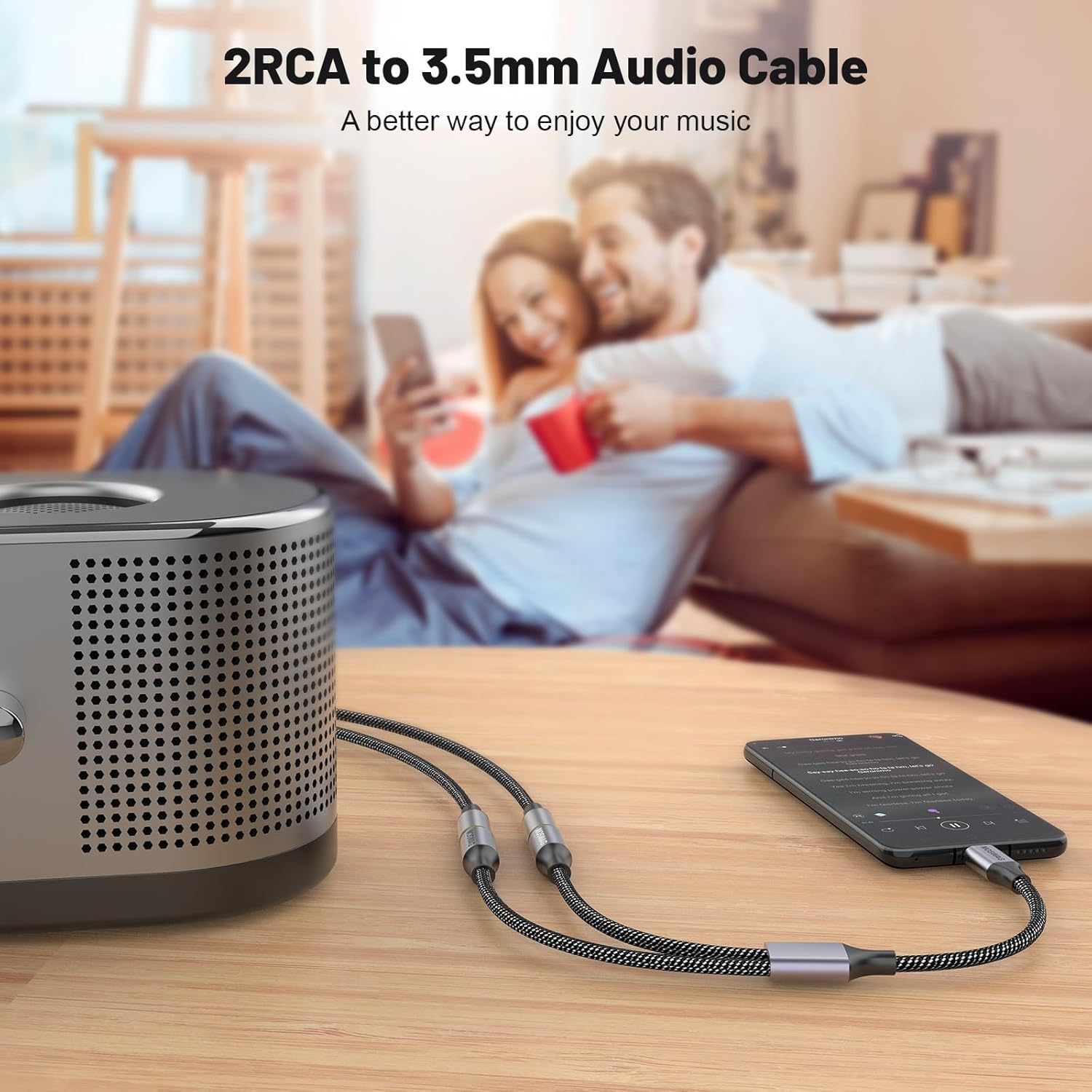 MOSWAG USB C Male to Dual Female RCA Stereo Audio Y Splitter Adapter Cable Allows up to Hi-Fi Sound Quality,Wide,Natural Sound Stage and Uncolored Sound image number 5