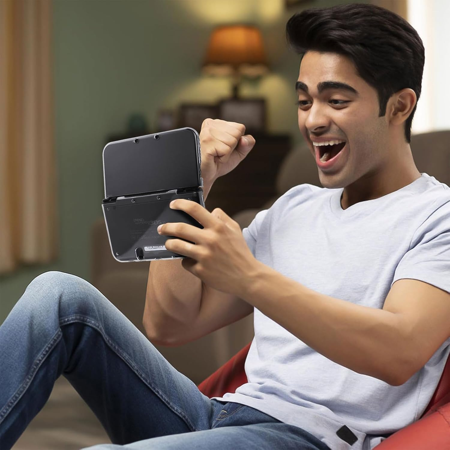 Ggddsha Transparent Protective Case for 3DS XL/LL &ndash; Crystal Clear Hard Shell Cover, Scratch-Resistant & Snug Fit, Compatible with 2015 Model Game Console image number 4