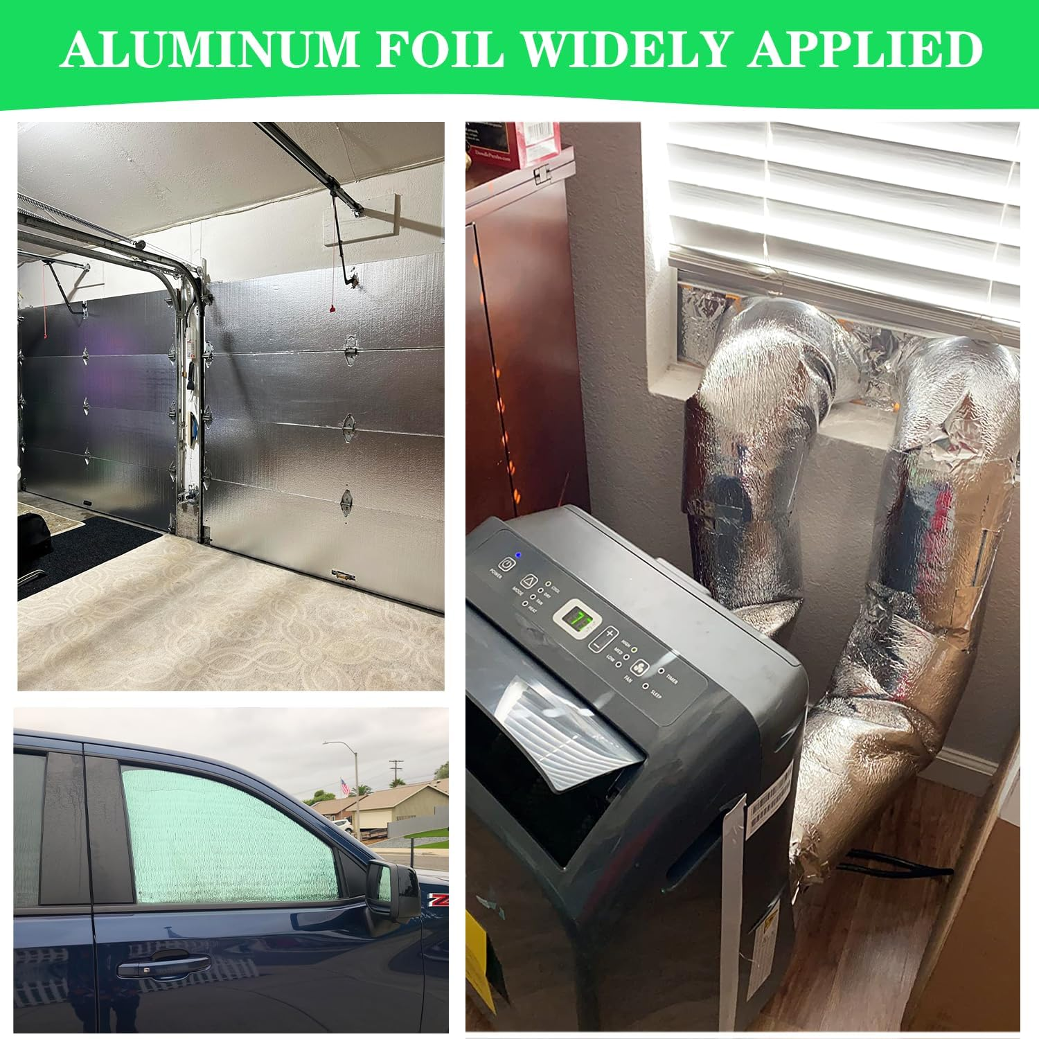 3.3FT X 10FT Reflective Insulation Roll, Foam Core Radiant Barrier, Thermal Insulation Shield - Engineered Foil (3MM Thickness Silvery White) image number 1