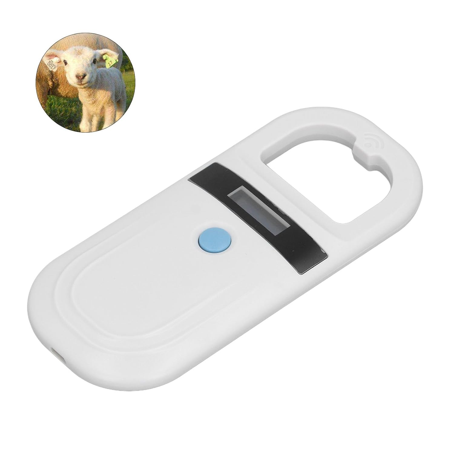 Pet Microchip Scanner, Portable Animal Chip ID Scanner, 134.2Khz 128 Records Data Storage Animal Microchip Reader Scanner for Dog Pig Animal Management image number 4