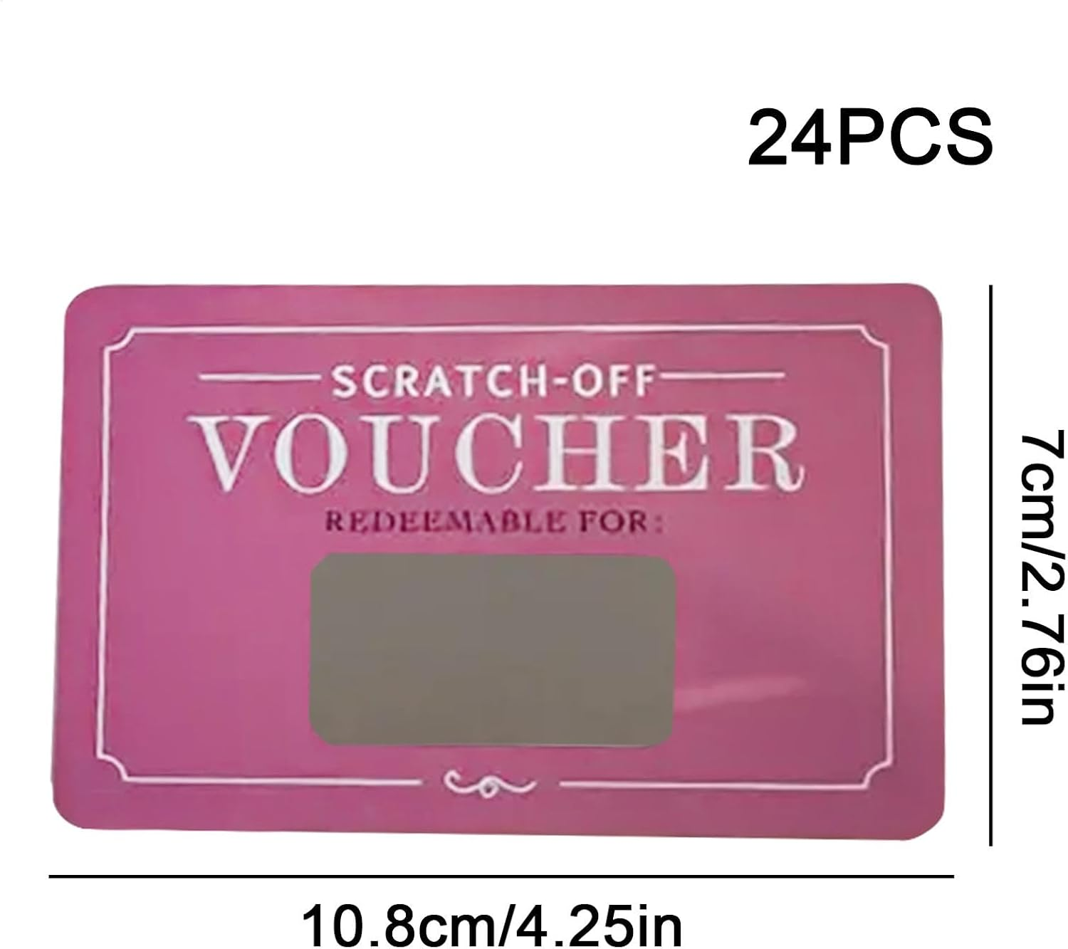 Scratch-Off Love Coupons, Couple Date Cards, Portable Game Props, 24 Cards with Fun Surprises, Perfect for Romantic Game, 4.25X2.76 Inches, Multicolor, 1 Set