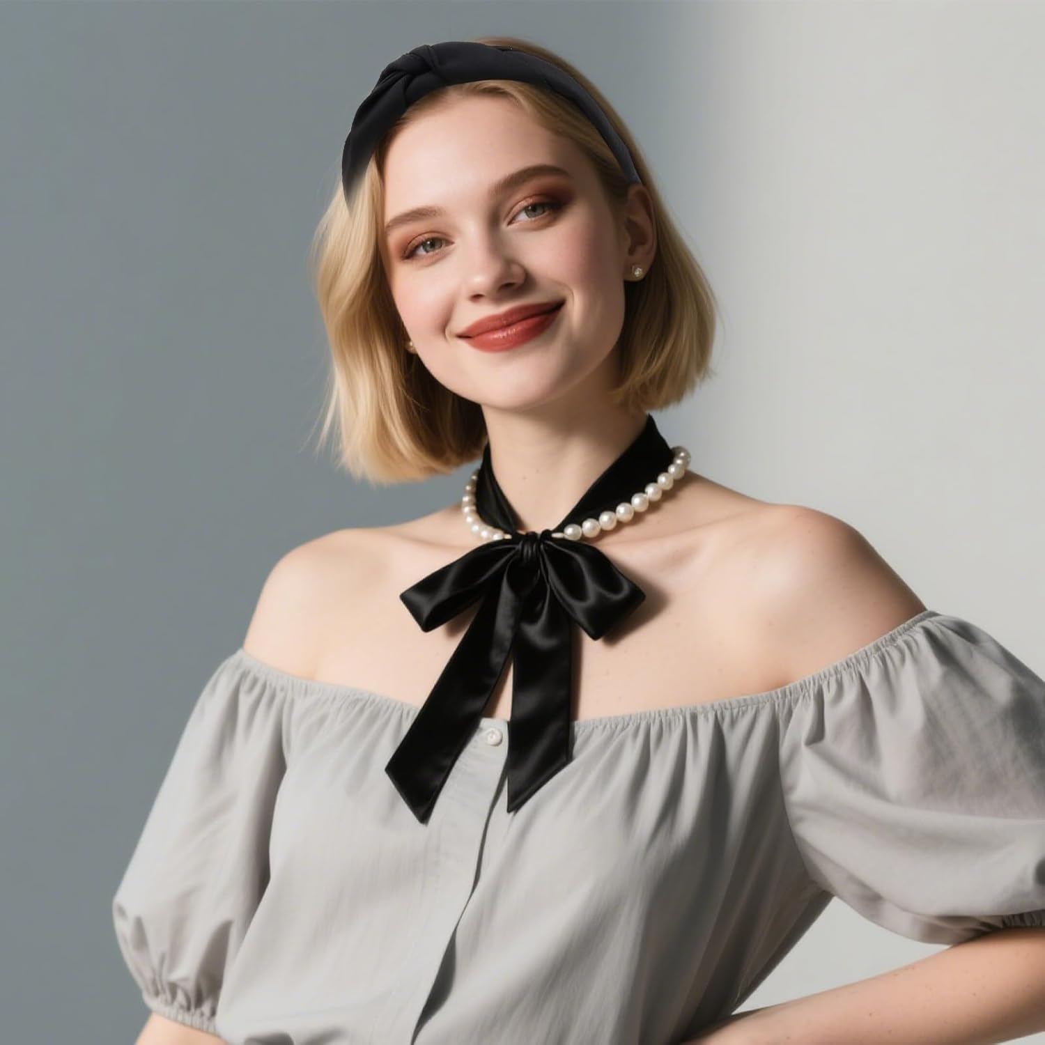 Pruadeor Pack of 2 Wide Headbands, Women'S Fashionable Knot Headband for Women, Hair Accessories image number 3