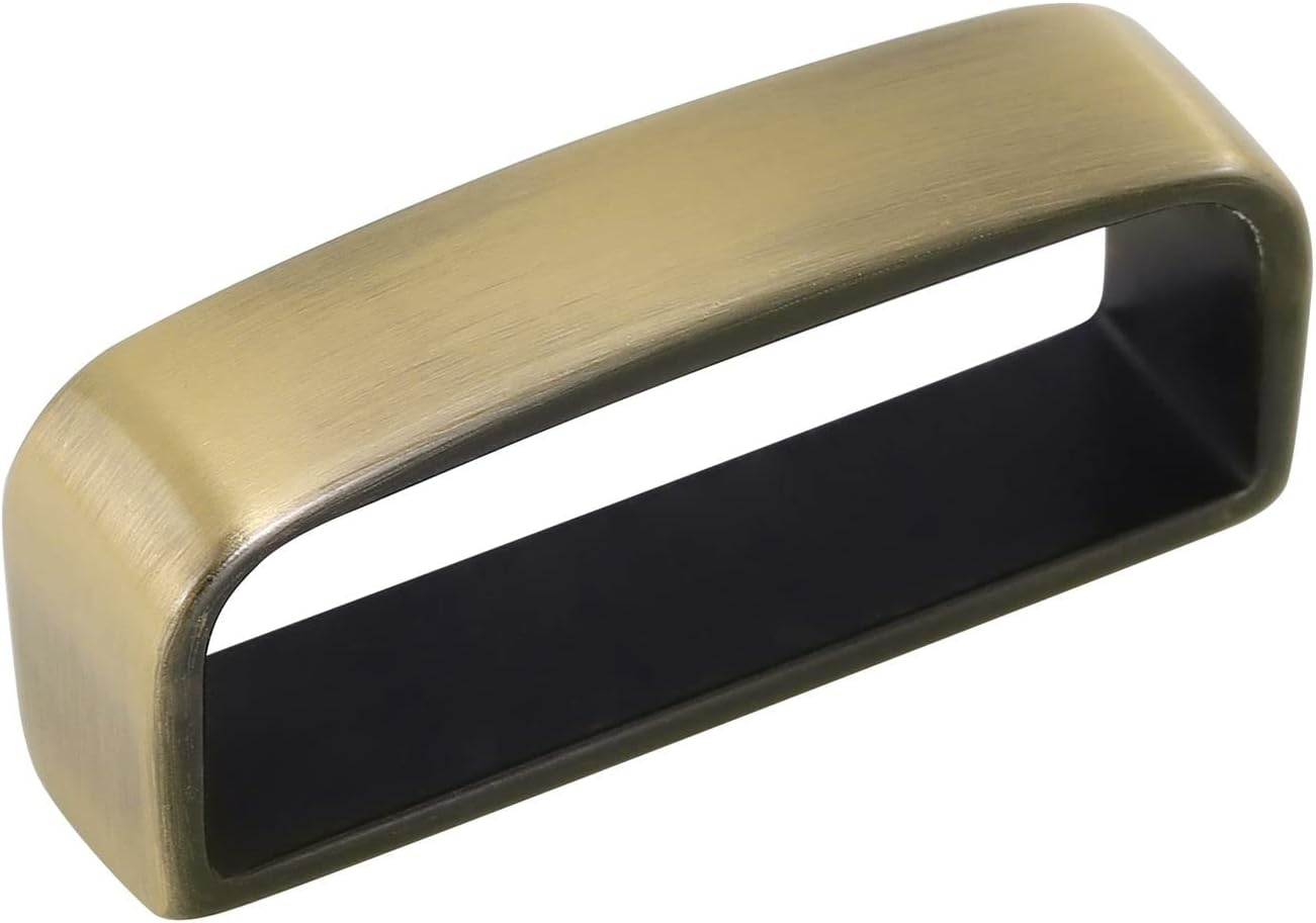 Black Belt Loop Keeper 1 1/2" (38Mm-40Mm) Belt Loop Men'S Belt Buckle Accessories-Gift Box