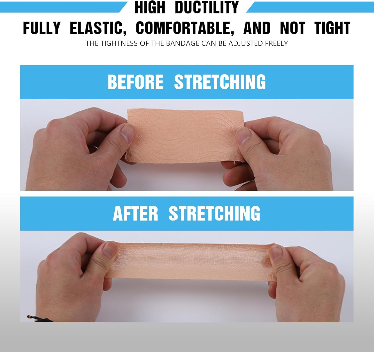 Kinesiology Tape, Unisex Kinesiology Tape, Latex-Free Sports Tape, Elastic Muscle Support Tape for Sports and Injury Recovery (5Cmx5M, 6 Rolls) image number 2