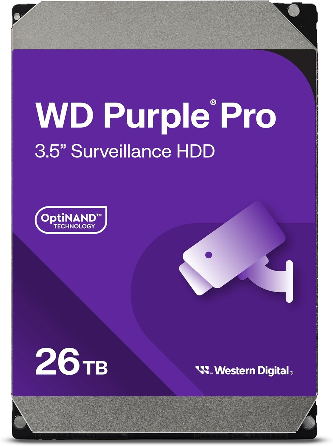 Western Digital 26TB WD Purple Pro Surveillance Internal Hard Drive HDD - SATA 6 Gb/S, 512 MB Cache, 3.5" - WD260PURP image number 1