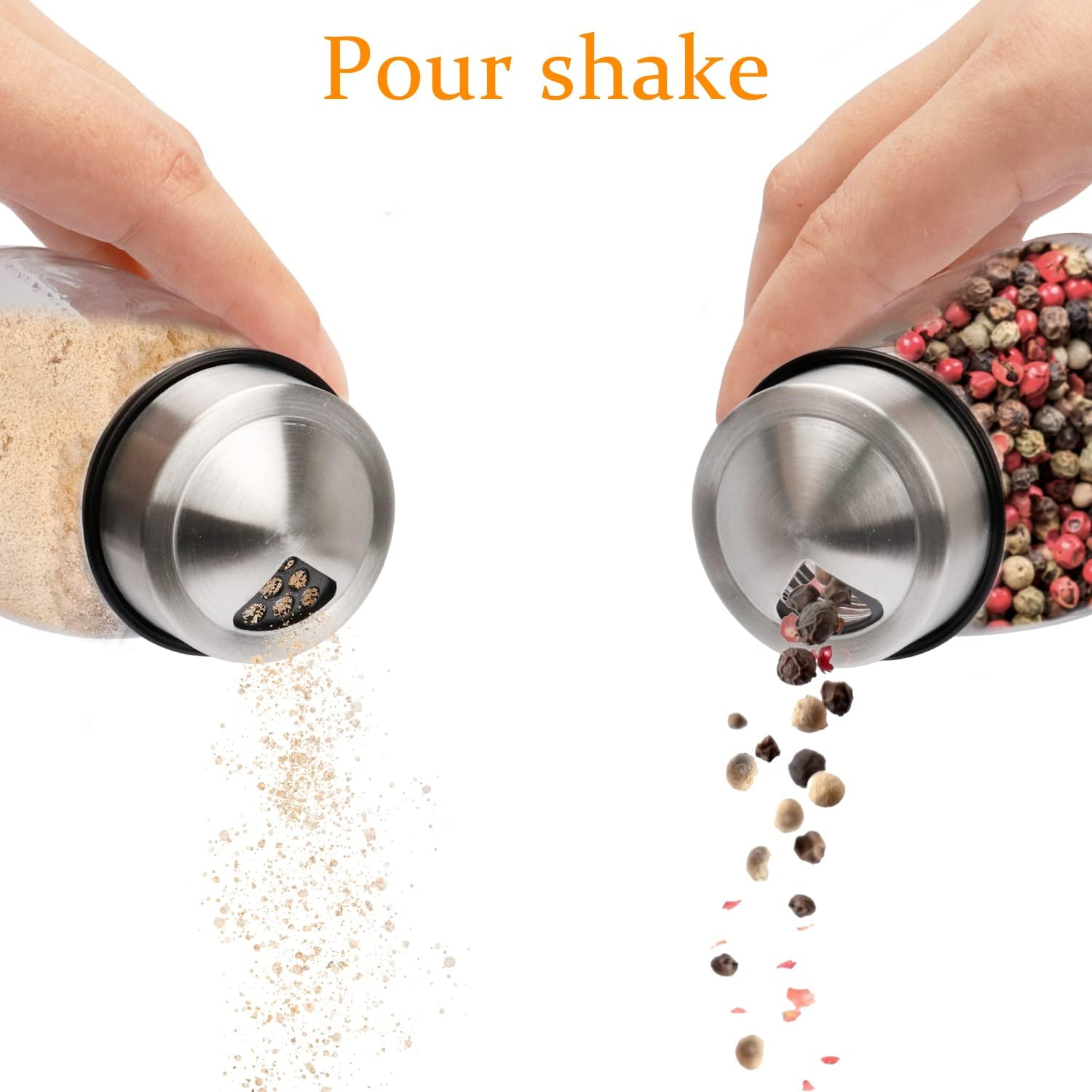 Glass Spice Jars, Seasoning Storage and Organization Bottles, Spice Organizer image number 5