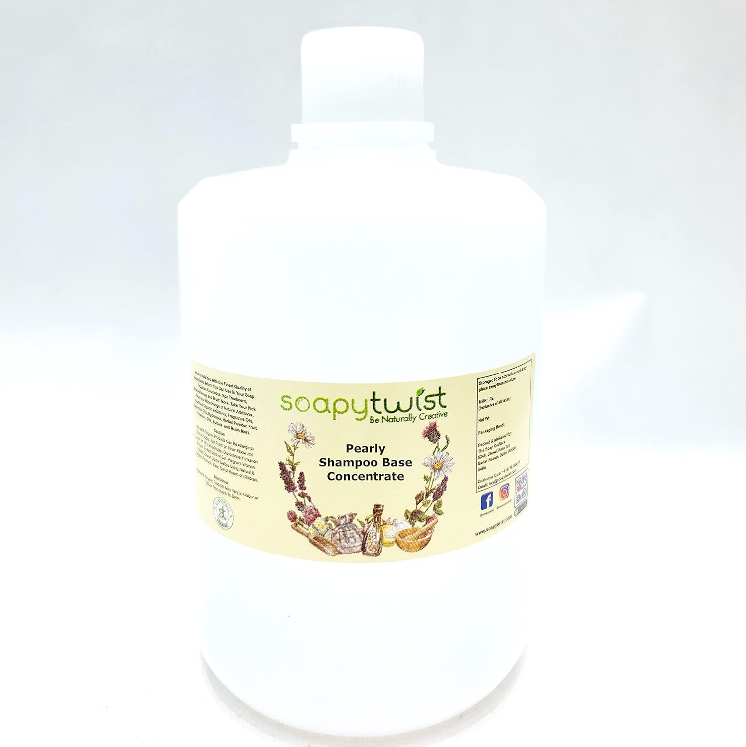 Soapy Twist Pearly Hand Wash Base Concentrate (750G) image number 1
